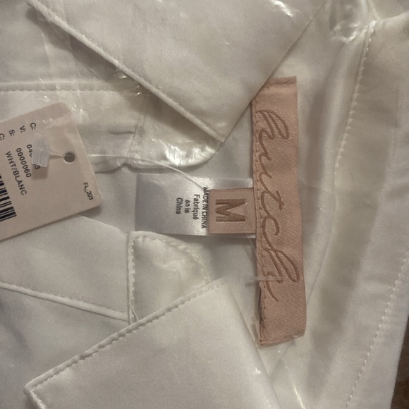 Anthropologie Hutch Silky Tie Front Button Down Blouse - Picture 6 of 7